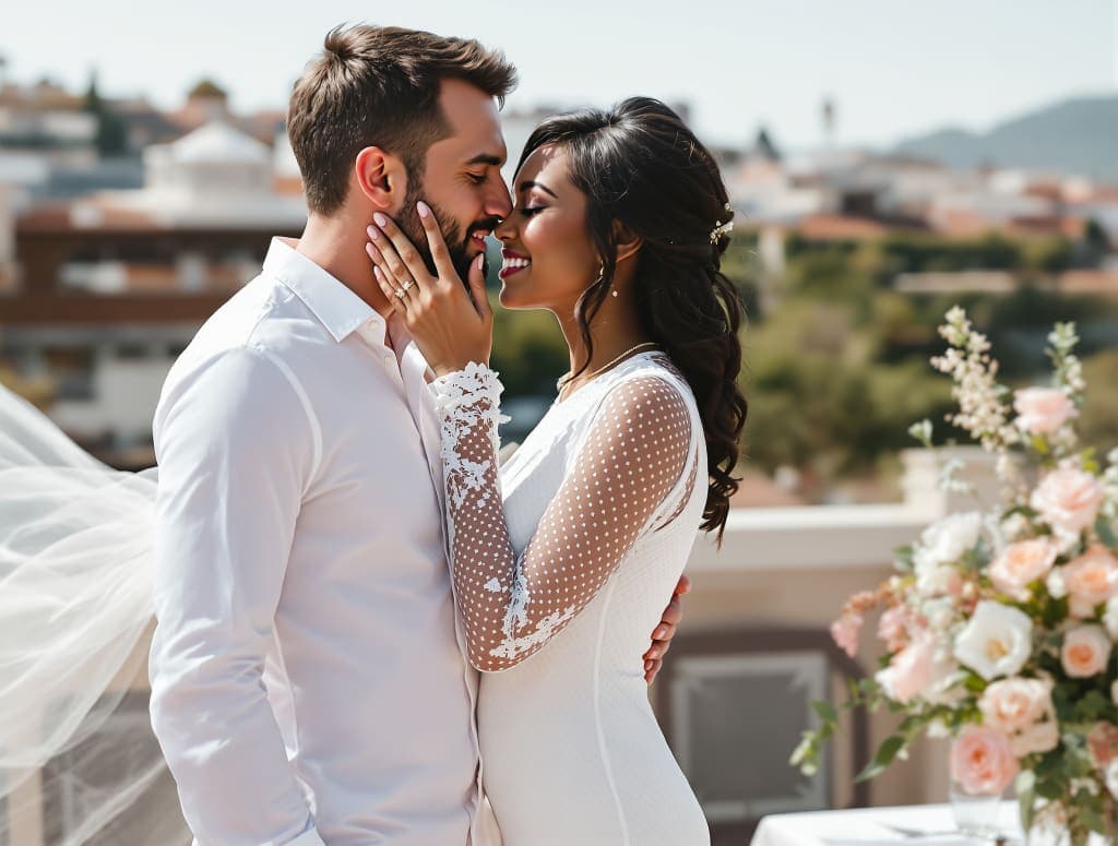 Wedding couple photo
