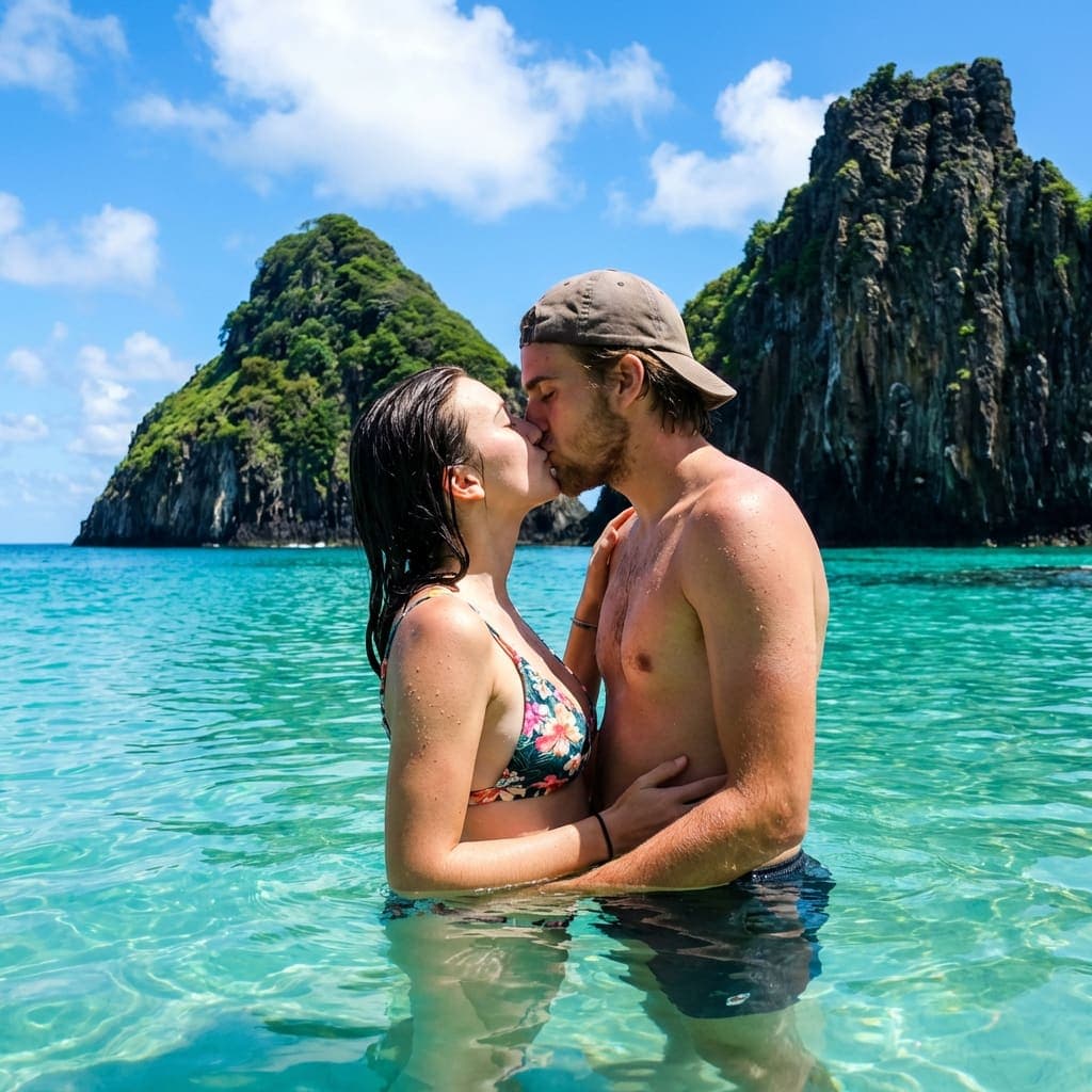 Romantic couple photo output